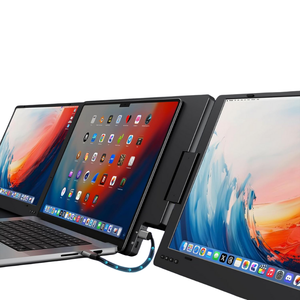 WNG-4164-15.6-Laptop-Triple-Screen-Extender-4 15.6" Laptop Triple Screen Extender