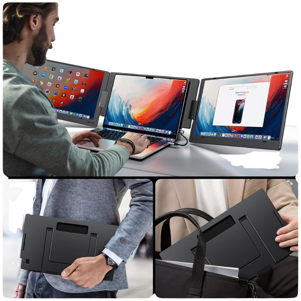 WNG-4164-15.6-Laptop-Triple-Screen-Extender-5 15.6" Laptop Triple Screen Extender