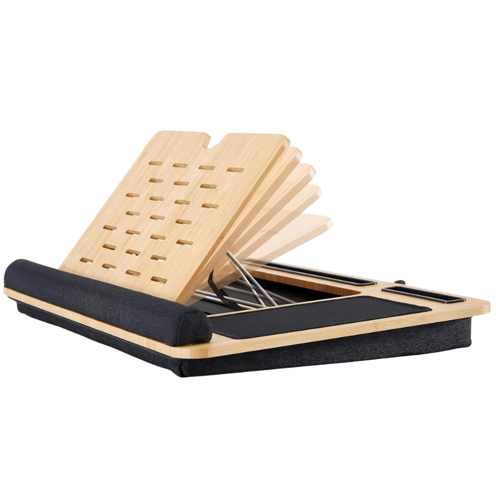 WNG-4187-Ergonomic-Laptop-Riser-with-Storage-5 Ergonomic Wood Laptop Riser with Storage Shelf