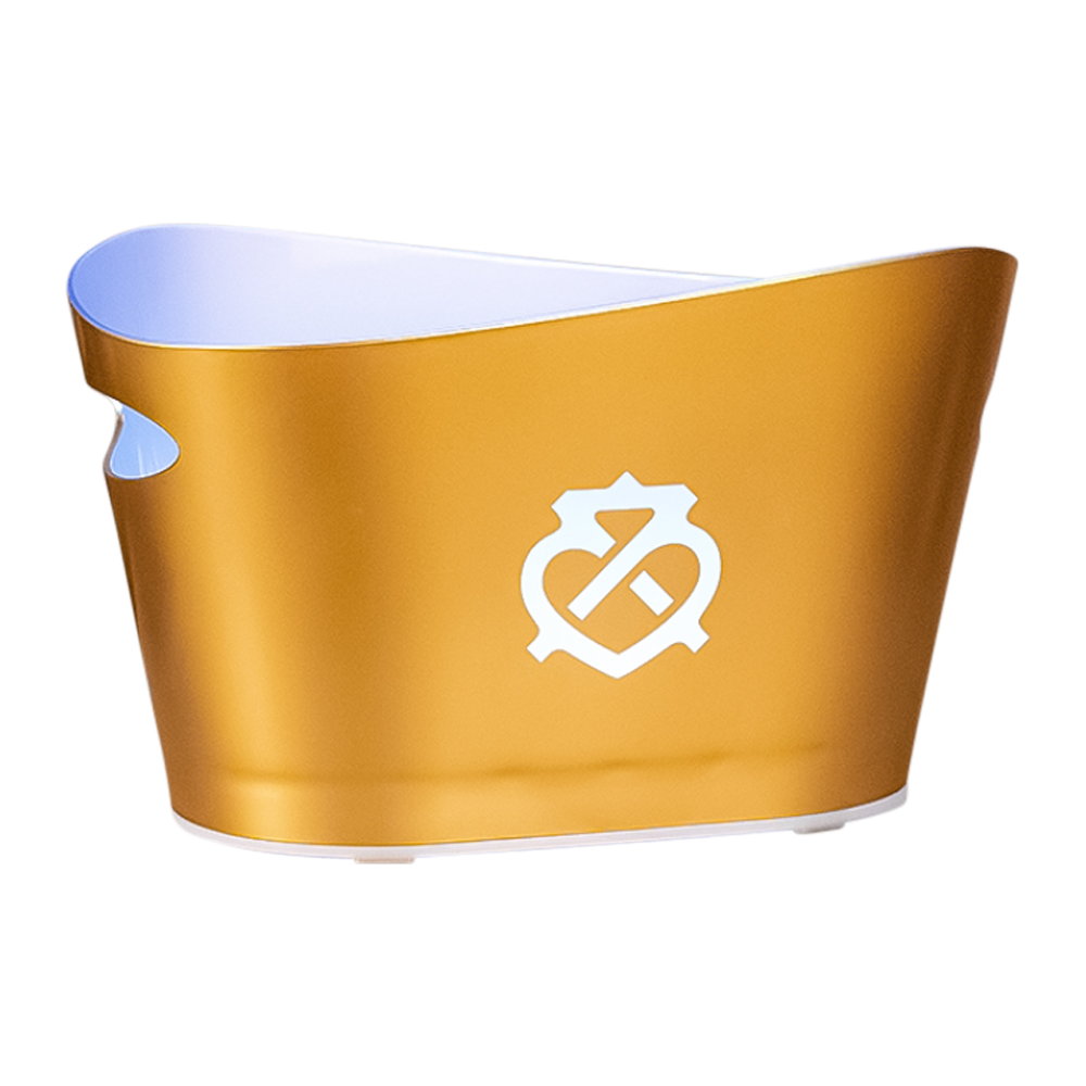 WNG-4287-LED Plastic-Ice-Bucket-6 Circle Top Bar Spoon and Stirrer