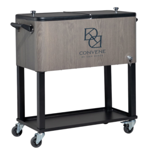 80 QT Patio Cooler Wagon Rolling Ice Chest
