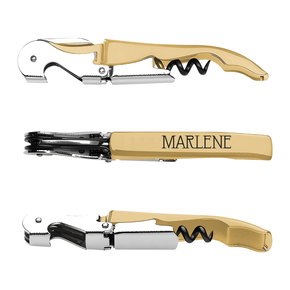 WNG-4323-Original-Metallic-(Serrated)-2-Gold The Original Collection Corkscrew, Serrated Blade (Metallic)