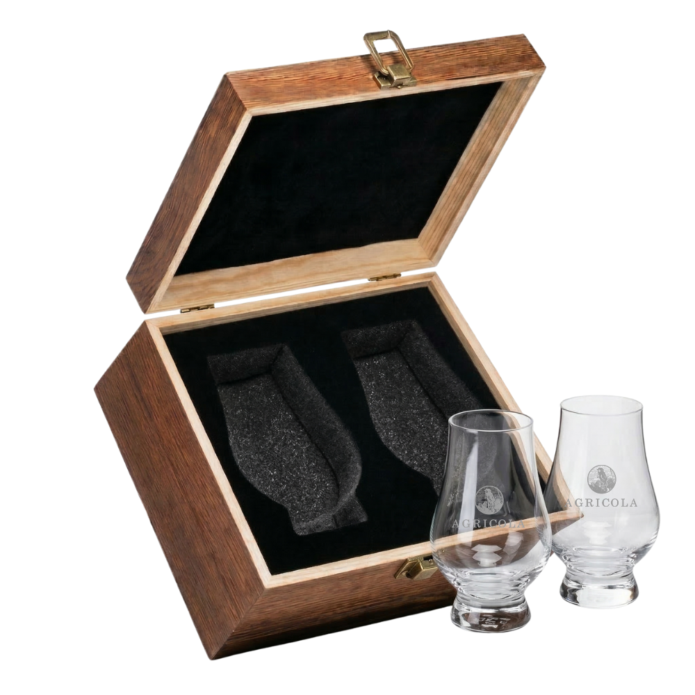 Whiskey Tasting Glass Set – Wooden Box