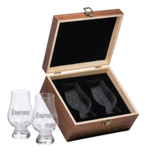 6.75oz. Glencairn Whiskey Glasses in Wooden Box, Set of 2