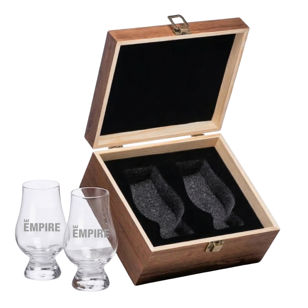 Glencairn Whiskey Glass Set – Wooden Box