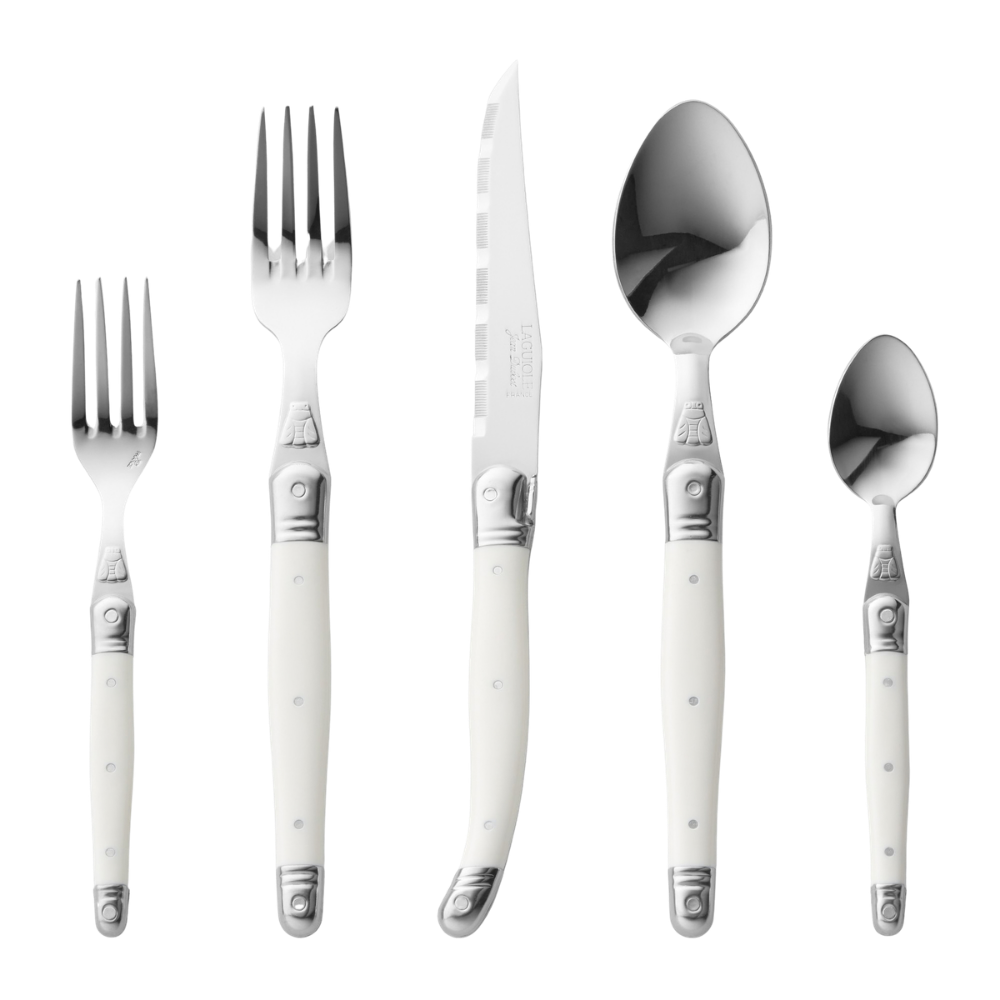 WNG-4350-Laguiole-Mid-Gauge-Flatware-Set-20pcs-2-White 20-Piece Laguiole Mid-Gauge Flatware Set
