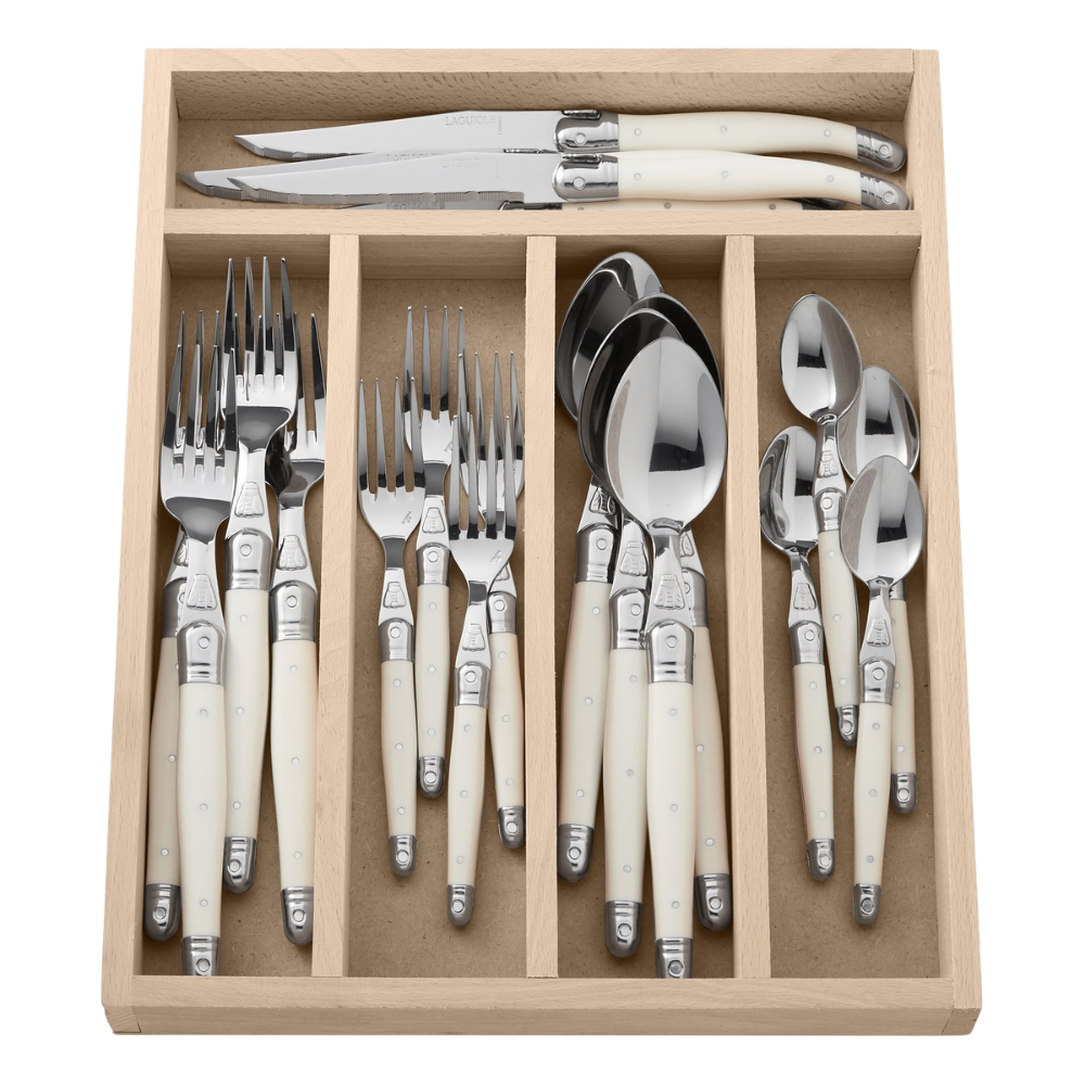 WNG-4350-Laguiole-Mid-Gauge-Flatware-Set-20pcs-5-White 20-Piece Laguiole Mid-Gauge Flatware Set