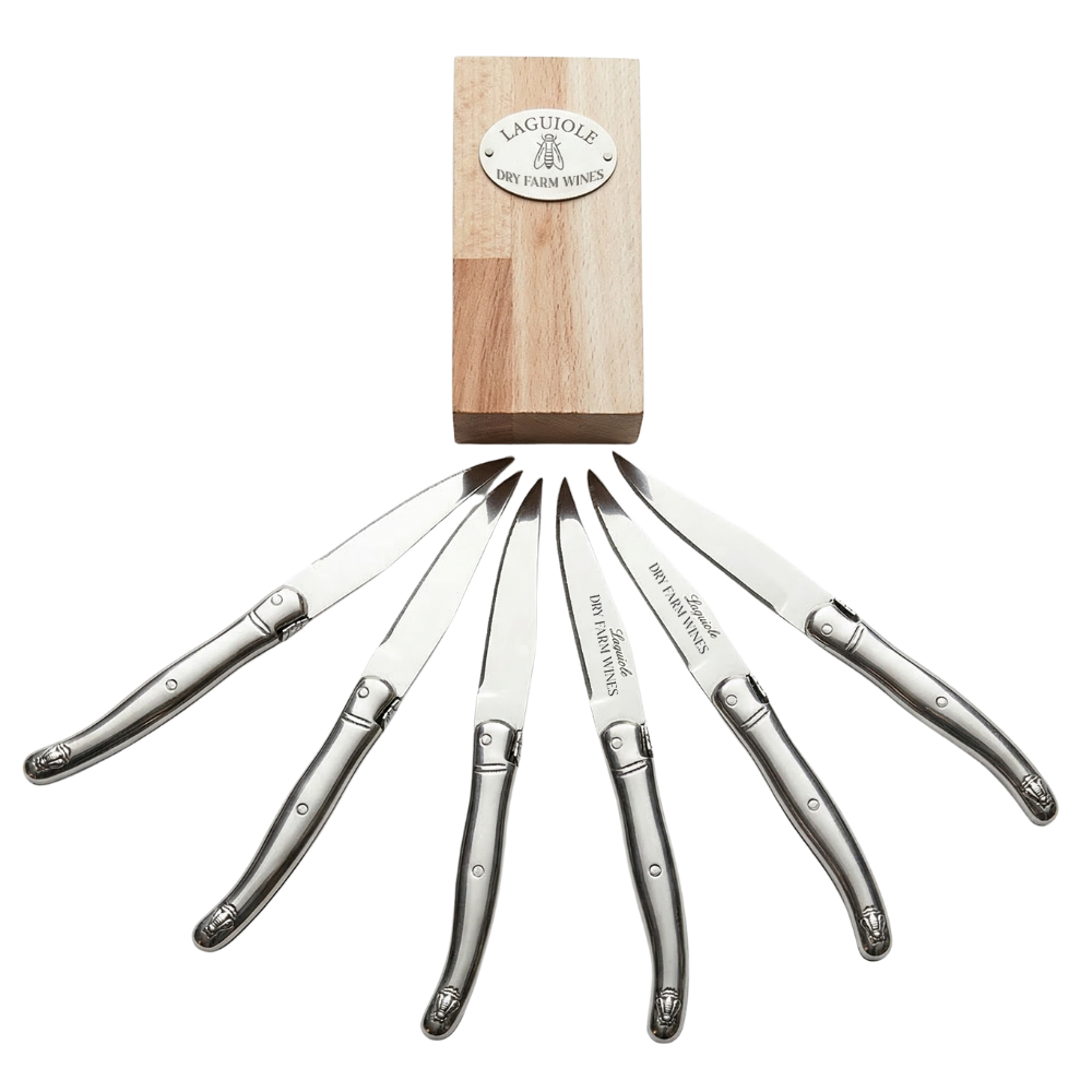 WNG-4358-Laguiole-Steak-Knives-Block-6pcs-4 6-Piece Laguiole Steak Knives Block
