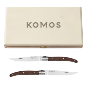 6-Piece Laguiole Mixed Wood Steak Knives
