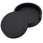 Round Silicone Coaster with Holder Set