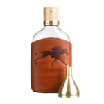 8oz. Glass Hip Flask Set