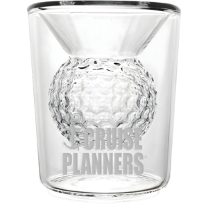 2oz. Golf Ball Inverted Whiskey Glass