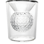 2oz. Golf Ball Inverted Whiskey Glass