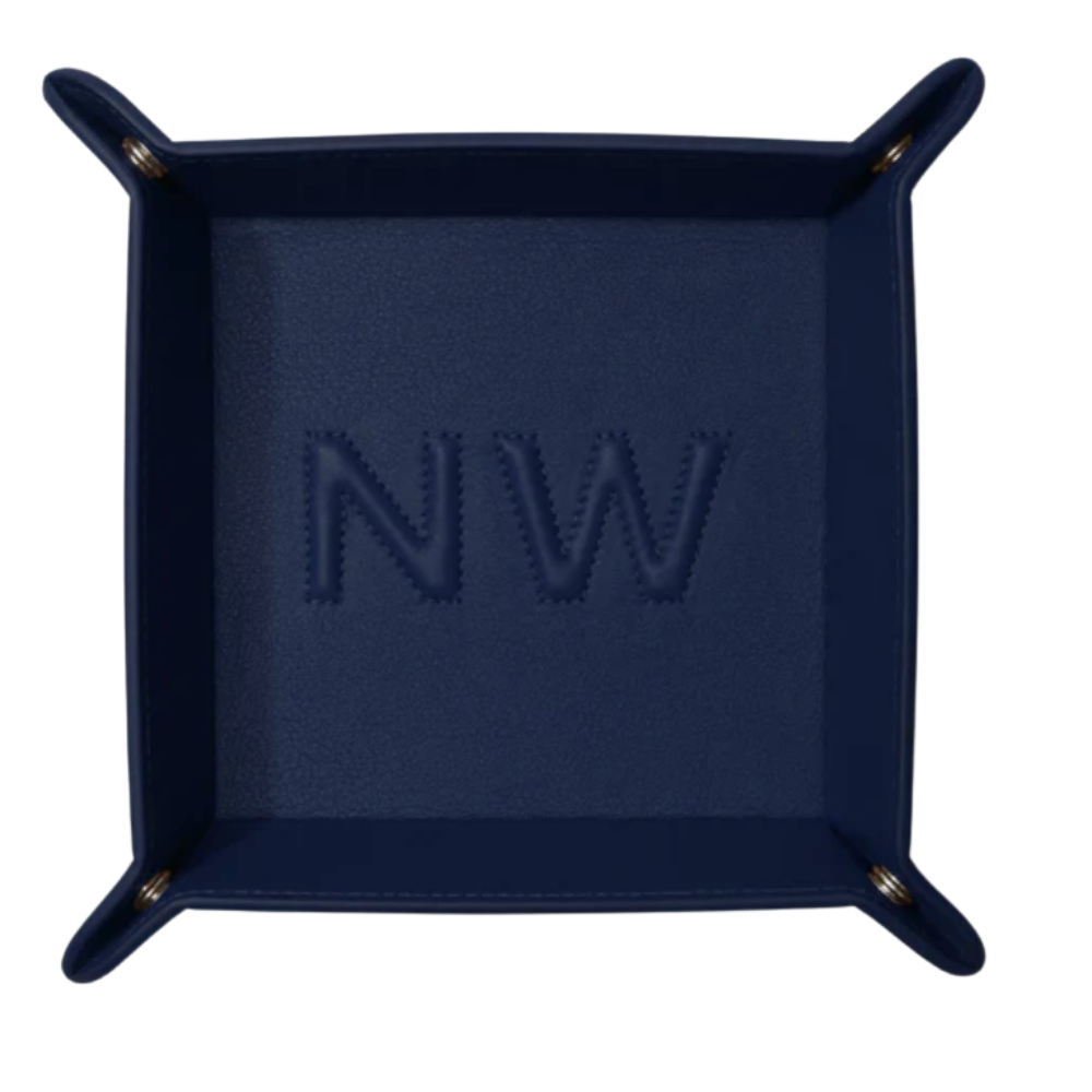 Leather Square Valet Tray