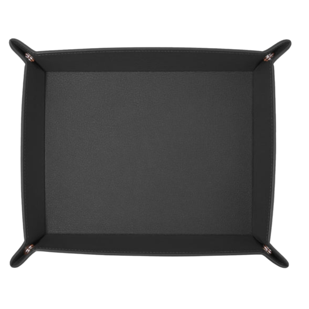 WNG-4415-Rectangle-Valet-Tray-4-BlackOnyx Leather Rectangle Valet Tray