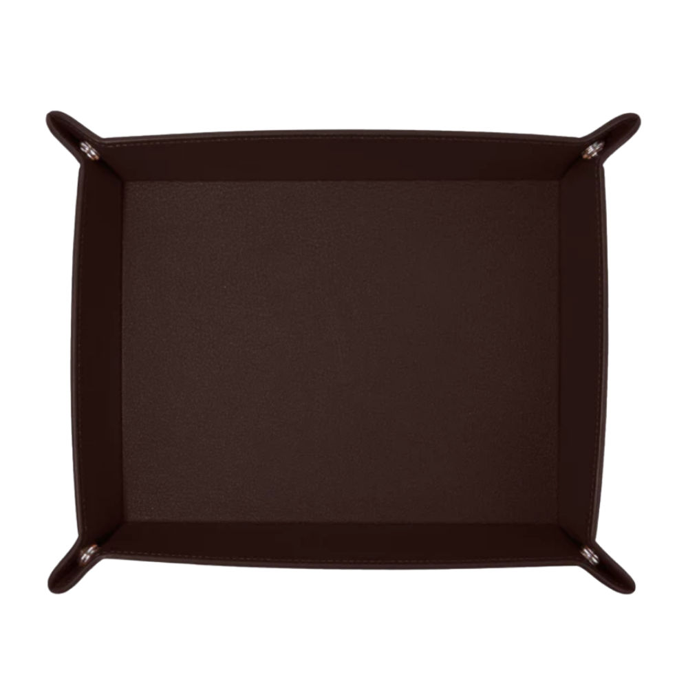WNG-4415-Rectangle-Valet-Tray-6-Brown Leather Rectangle Valet Tray