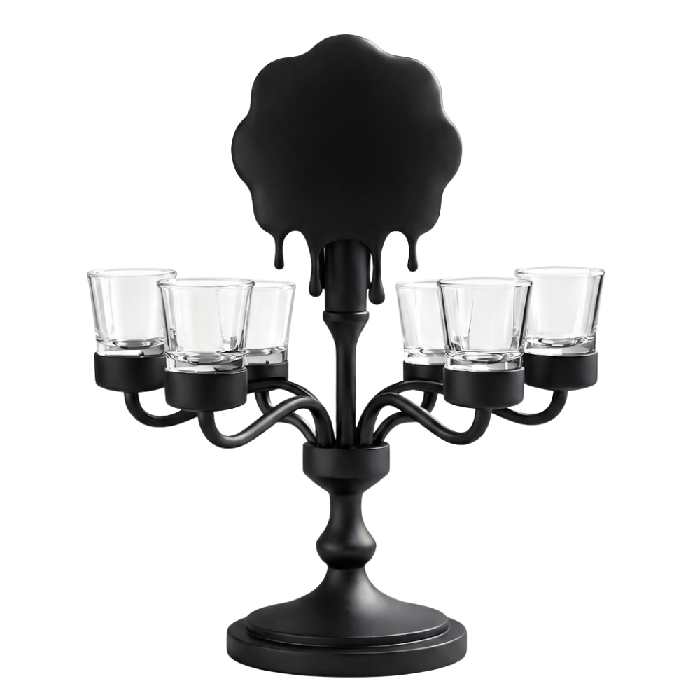 WNG-4427-Shot-Glass-Candelabra-3 Shot Glass Candelabra