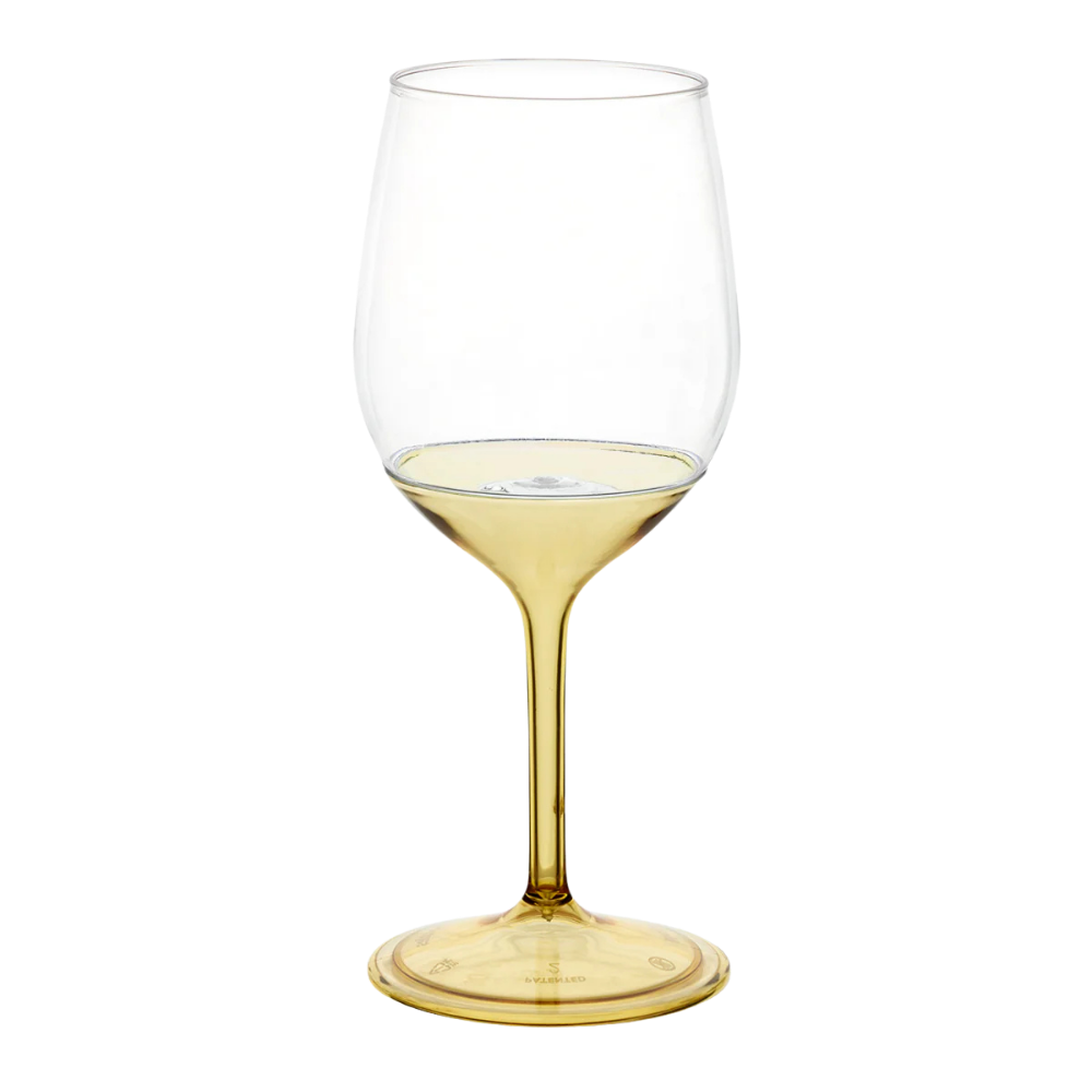 14oz. Shatterproof Colored Stem Wine Glass
