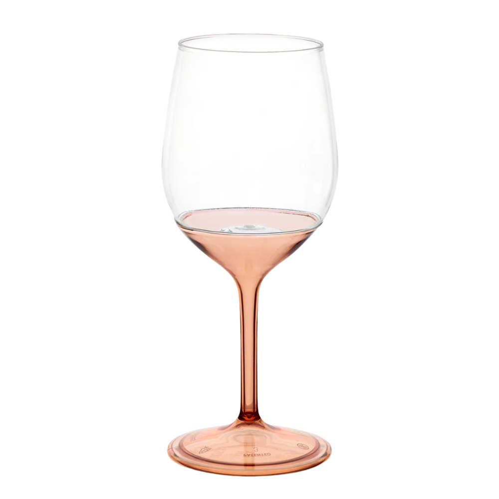 14oz. Shatterproof Colored Stem Wine Glass