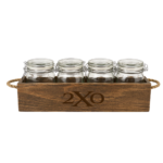 Rustic Bamboo Mixology Jar Garnish Tray