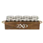 Rustic Bamboo Mixology Jar Garnish Tray