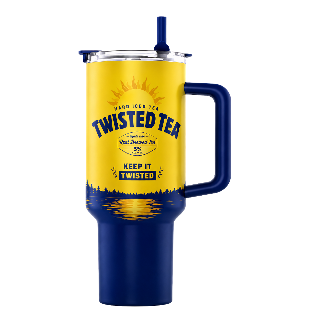 40oz. Full-ColorInsulated Tumbler with Handle and Straw