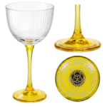 5.5oz. Custom Pantone Stemmed Nick and Nora Glass