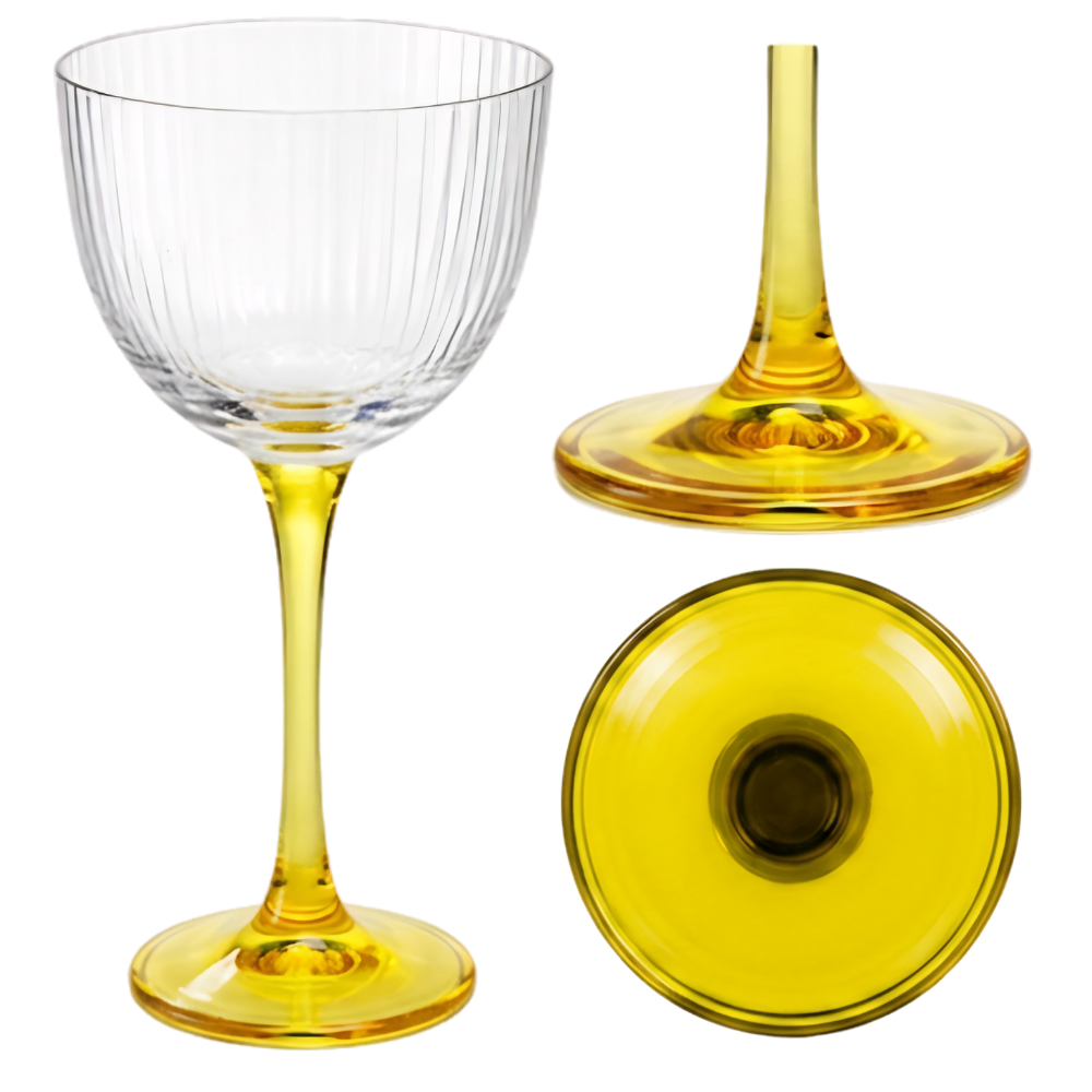 5.5oz. Custom Pantone Stemmed Nick and Nora Glass