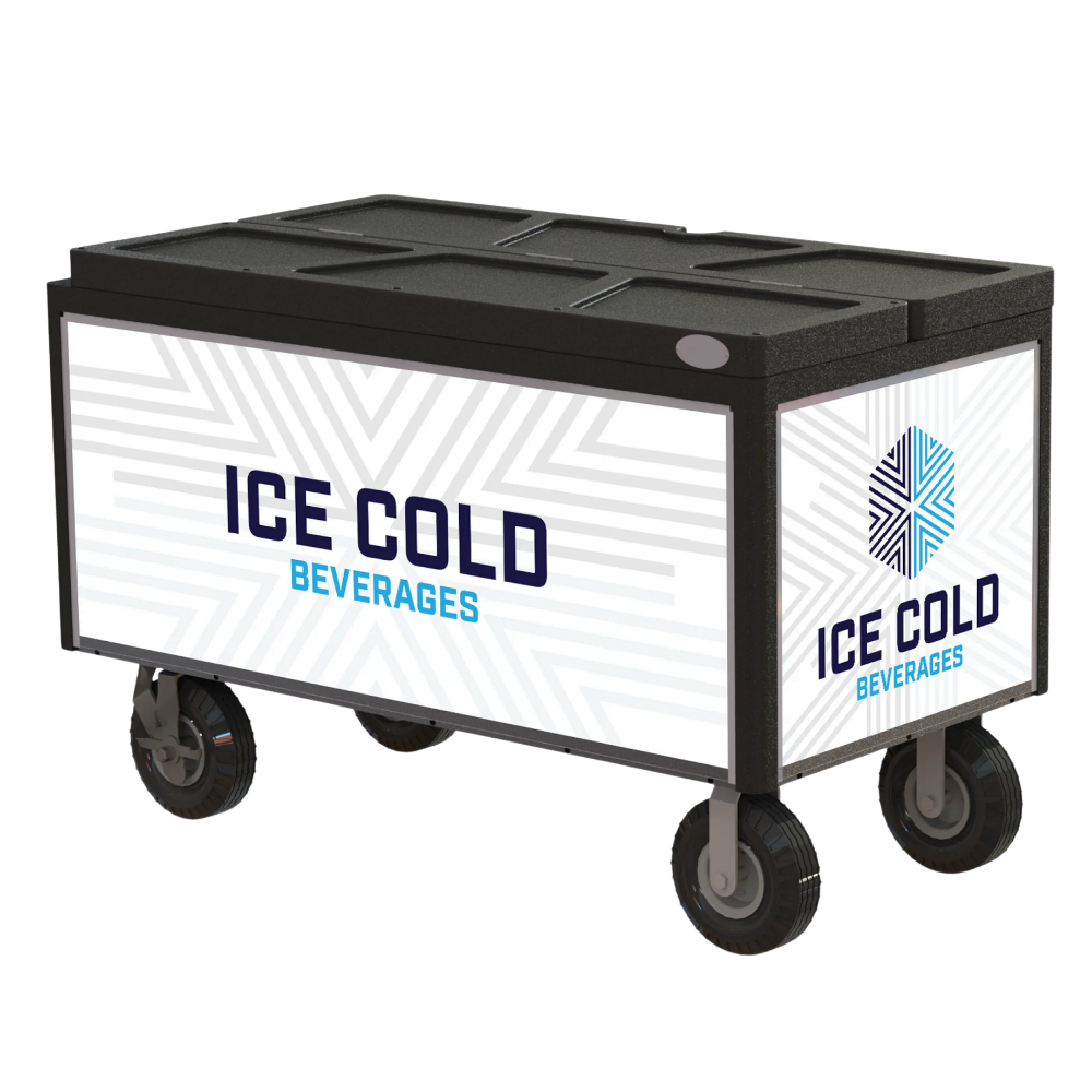 Super Arctic Tough Rotomolded Event Cooler Cart