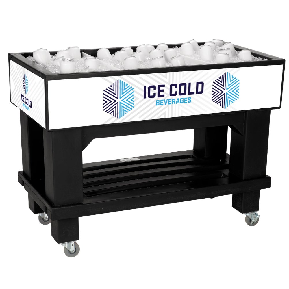 120Qts. Texas Mobile Tank Icer