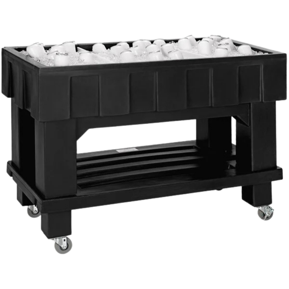 120Qts. Texas Mobile Tank Icer