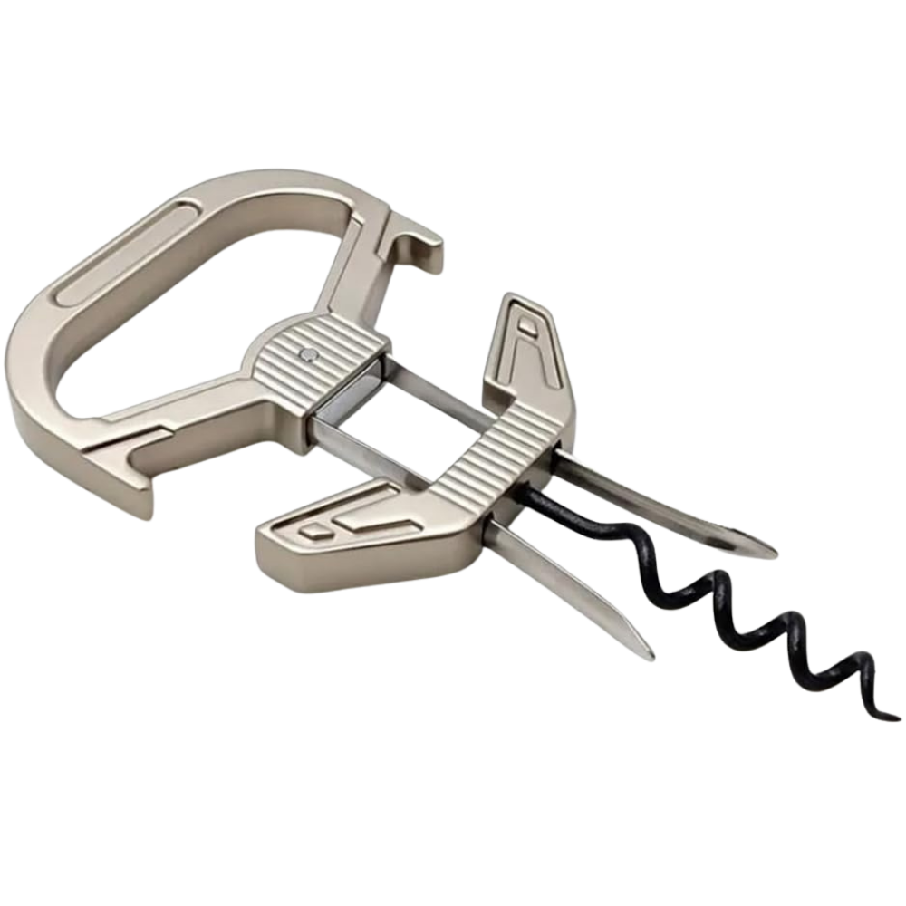 Vintage Bottle Hybrid Corkscrew & Ah-So Cork Puller Set
