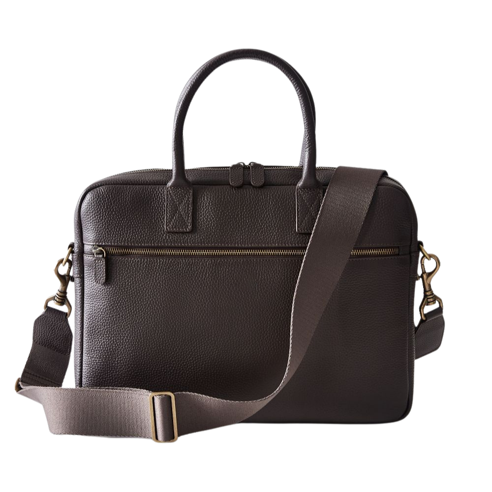 WNG-4555-Leather-Briefcase-4-Chocolate Leather Briefcase