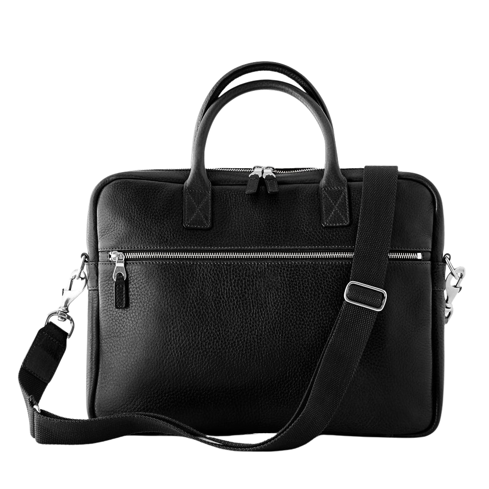 WNG-4555-Leather-Briefcase-5-Black Leather Briefcase