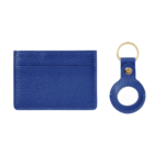 Leather Card Case and Keychain AirTag Set