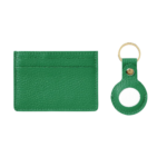 Leather Card Case and Keychain AirTag Set