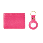 Leather Card Case and Keychain AirTag Set