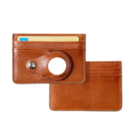 Leather Card Case with AirTag Holder