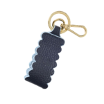 Scalloped Leather Keychain