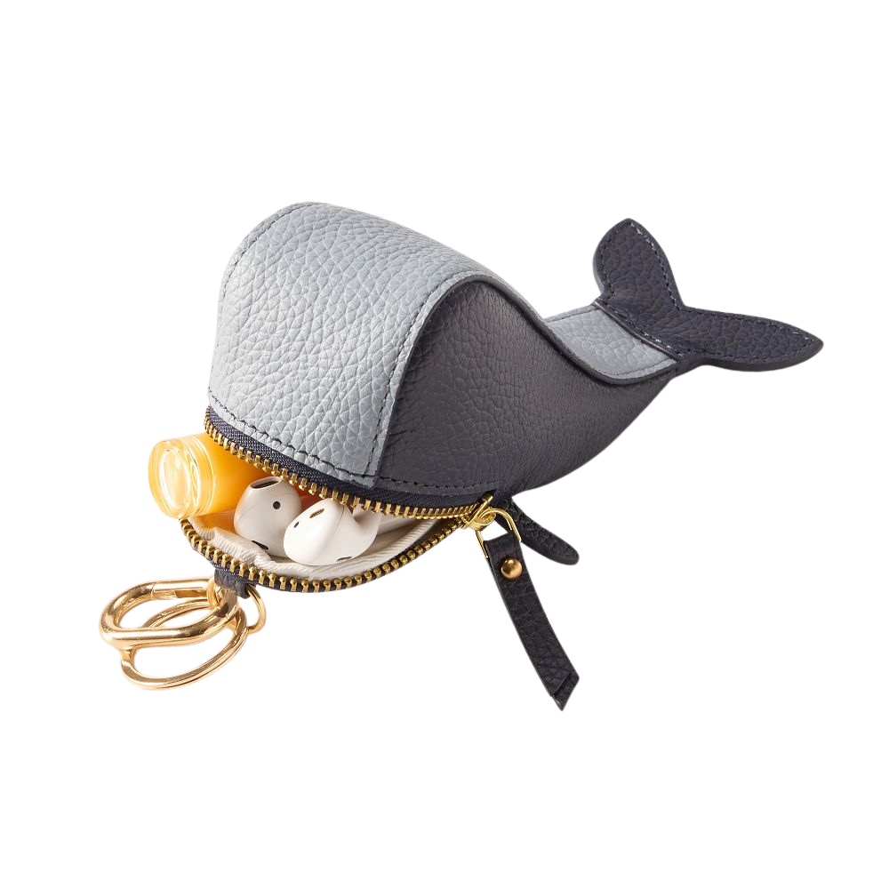 Whale Zip-Pouch Bag Charm