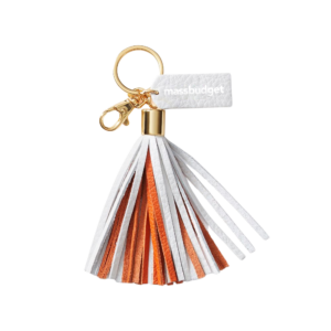 Multicolor Leather Tassel Keychain