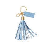 Multicolor Leather Tassel Keychain