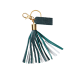 Multicolor Leather Tassel Keychain