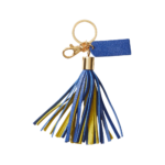 Multicolor Leather Tassel Keychain