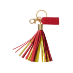 Multicolor Leather Tassel Keychain