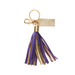 Multicolor Leather Tassel Keychain