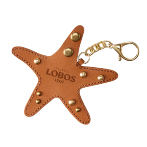 Leather Starfish AirTag Bag Charm