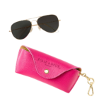 Italian Leather Glasses Case Keychain
