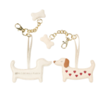Heart Dachshund Bag Charm