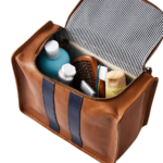Varsity Leather Toiletry Bag